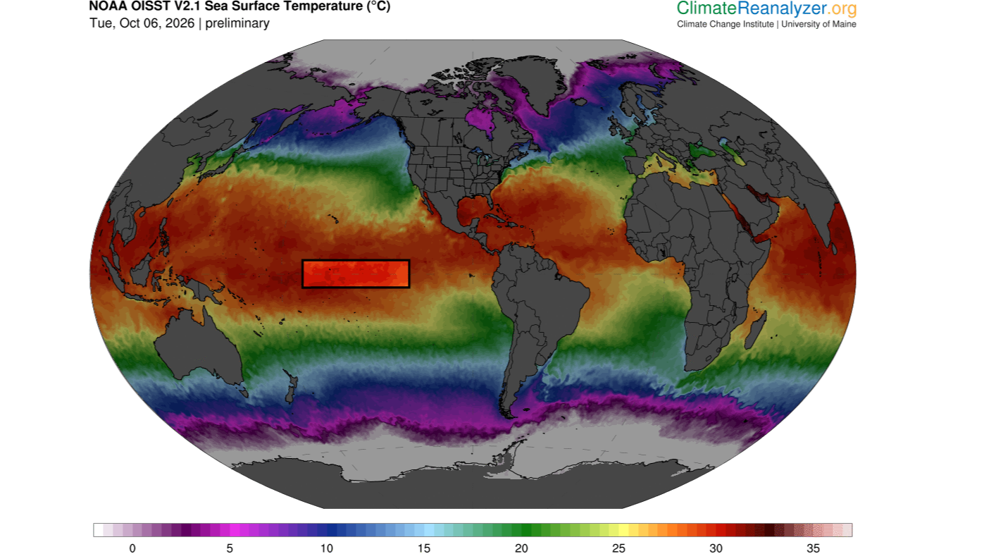 The central Pacific Ocean just broke a temperature record. Experts say it might signal a new kind of El Niño.