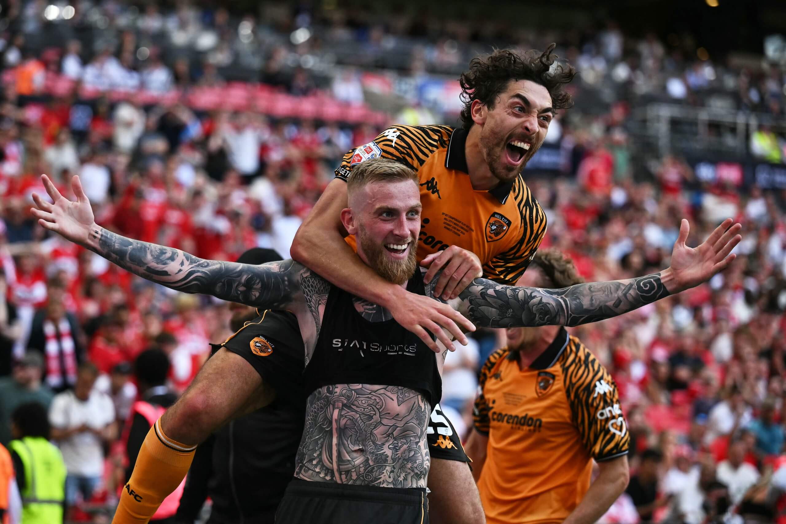 Hull City win £200m Championship play-off final to secure promotion to the Premier League